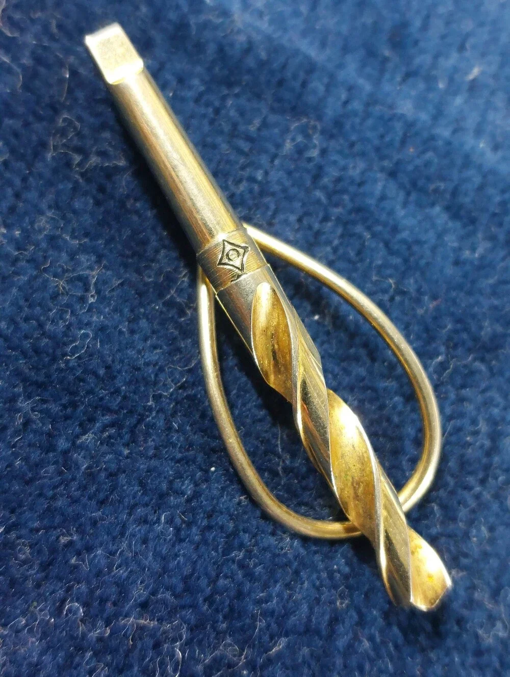 ​Vtg Lot of 2 Tool Advertising Tie Clips - Heller File & Cleveland Drill Company